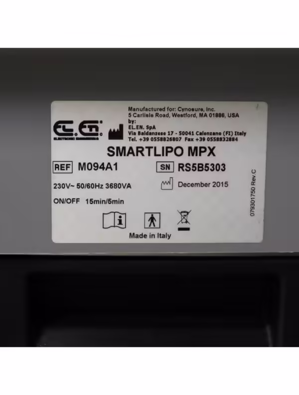 Never Used 2015 Cynosure SmartLipo MPX Body Sculpt NON-RFID Laser System