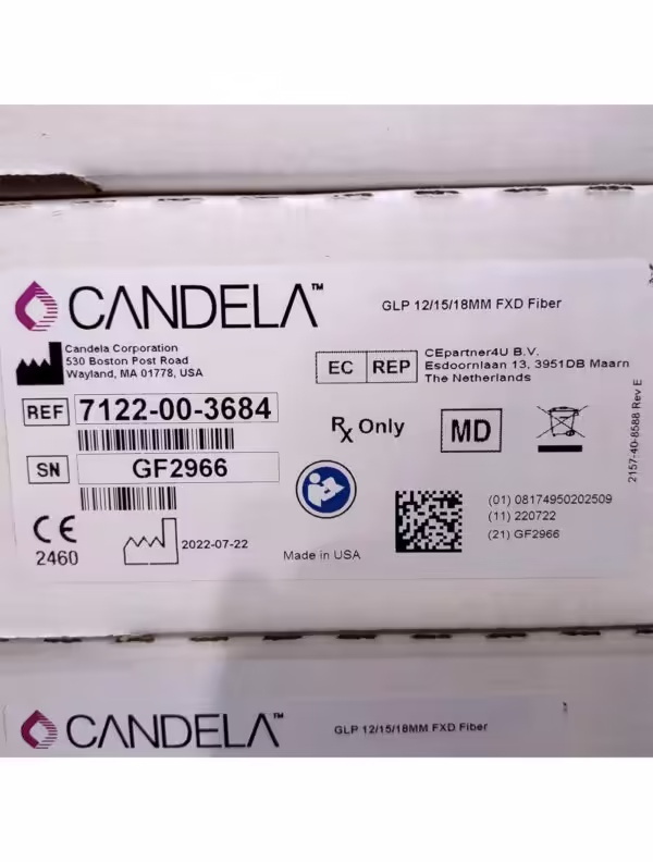 Candela GentleLase Plus Fiber Assembly 12/15/18mm Factory NEW 7122-00-3684 (GF2966)