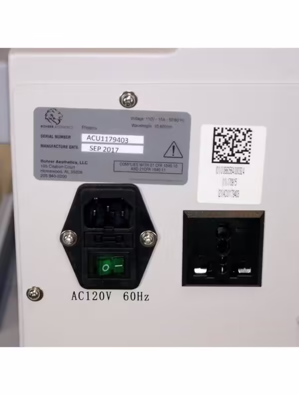 2017 Rohrer Aesthetics The Phoenix CO2 Laser System Skin Hand Rejuvenation Cut