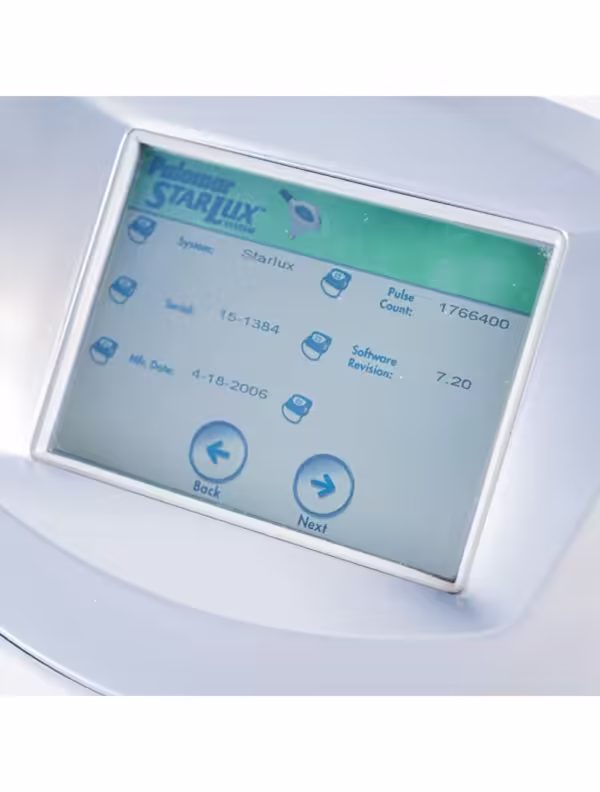 2006 Palomar StarLux 300 Laser with LuxG Handpiece Hair Removal Lesions lux G