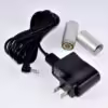 SkinStylus Microneedling Silver Pen & Battery & Charger Set 4-Pin Contact Type