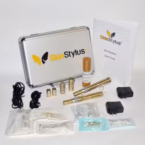 SkinStylus Gold Microneedling Professional Kit Collagen Skin Stylus 2 Pen Demo