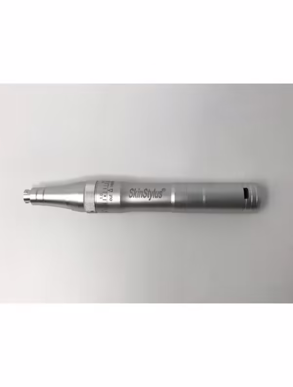 SkinStylus Microneedling Pen & Battery Set SILVER 4-Pin Contact Variable Speed