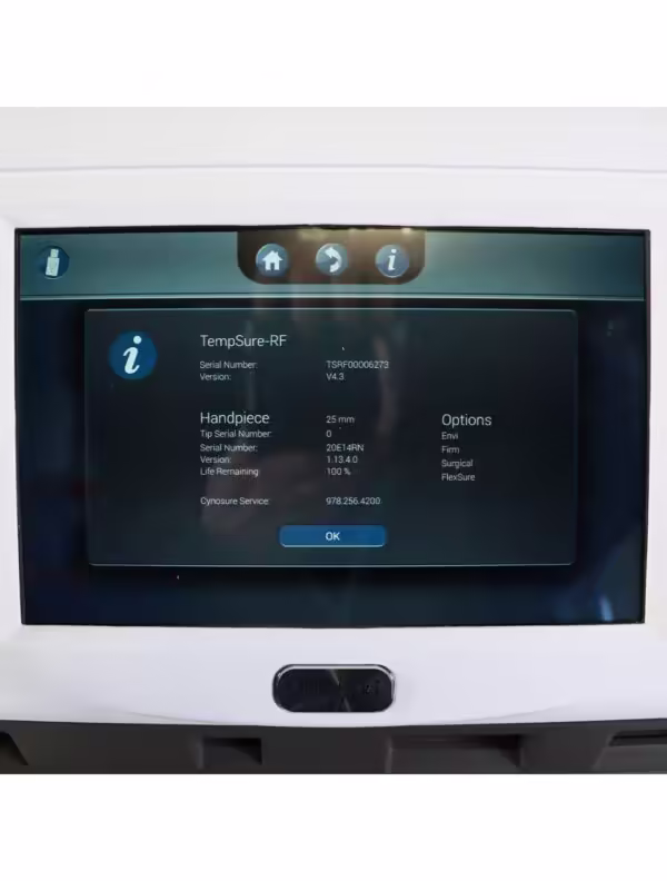 2020 Cynosure Ellman TempSure RF Vitalia Envi Firm Surgical FlexSure System