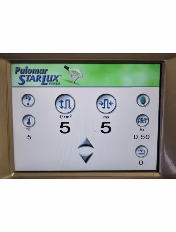 2010 Cynosure StarLux 500 Lux Laser System MaxG IPL Handpiece Max G Palomar