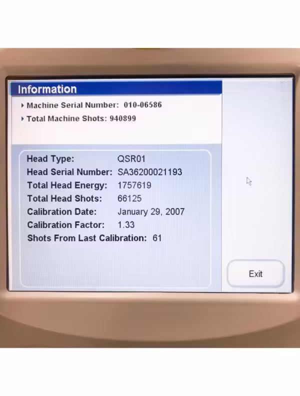 2001 Lumenis Quantum SR IPL Laser w SR 560 Skin Rejuvenation Handpiece SR560